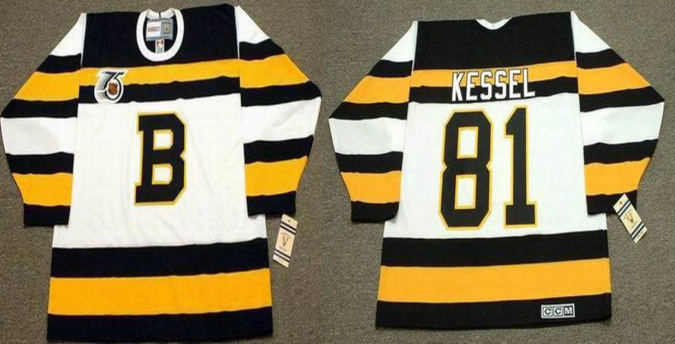 2019 Men Boston Bruins #81 Kessel White CCM NHL jerseys->boston bruins->NHL Jersey